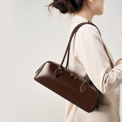 Women's design single-shoulder large-capacity cowhide underarm bag