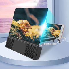 Mobile Phone Screen Amplifier With Speaker Video Magnifier Foldable Stand