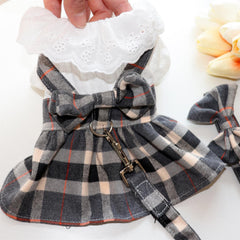Dog Skirt with Lead Rope net red princess dsummer dress