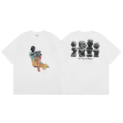 joint album Art Graffiti short sleeve T-shirt men and women half sleeve