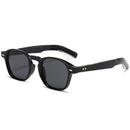 Trendy fashion sunglasses with personalized beige stud gradient color lenses
