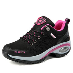 Spring and autumn new sports shoes women thick soles increase cushioned air cushion outdoor shoes middle-aged mother travel shoes