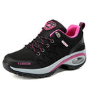 Spring and autumn new sports shoes women thick soles increase cushioned air cushion outdoor shoes middle-aged mother travel shoes