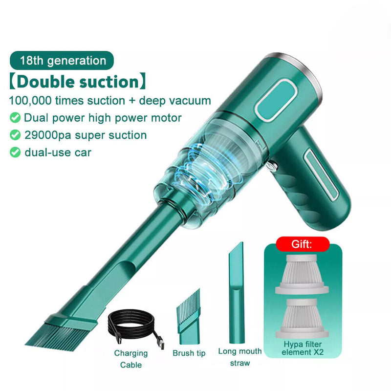 Mini Cordless Portable Rechargeable Hand-Held Vacuum Cleaner Car Auto Home Wireless Handheld