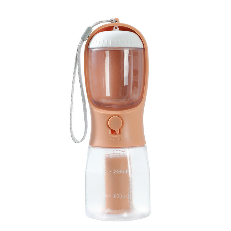 Dog Drinking Food Water Cup Garbage Bag Three-in-one Portable Small Multi-functional Holder