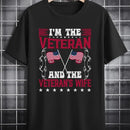 Flag Print Summer T-shirt Vintage 3D digital print round neck short sleeve men's wear