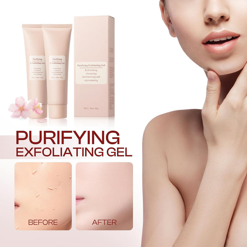 Gel cream exfoliates dead skin, cleanses facial keratin, and cleanses pores.