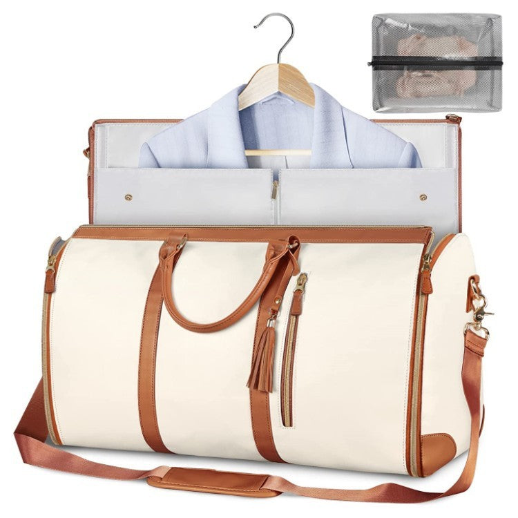 Large Capacity Travel Duffle Bag Women's Handbag Folding Suit Waterproof Bag