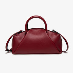 Solid color single-shoulder bag for ladies, beautiful handbag, pleated cloud bag