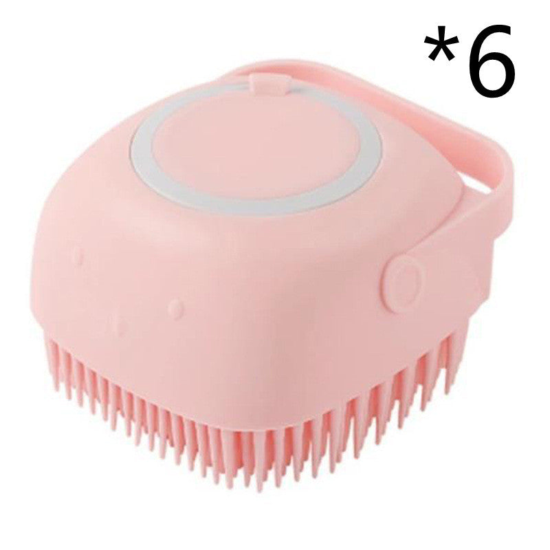 Silicone Dog Cat Bath Massage Gloves Brush