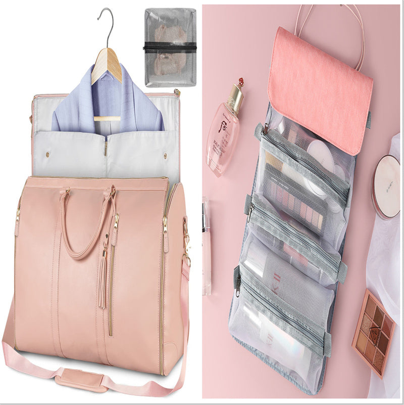 Large Capacity Travel Duffle Bag Women's Handbag Folding Suit Waterproof Bag