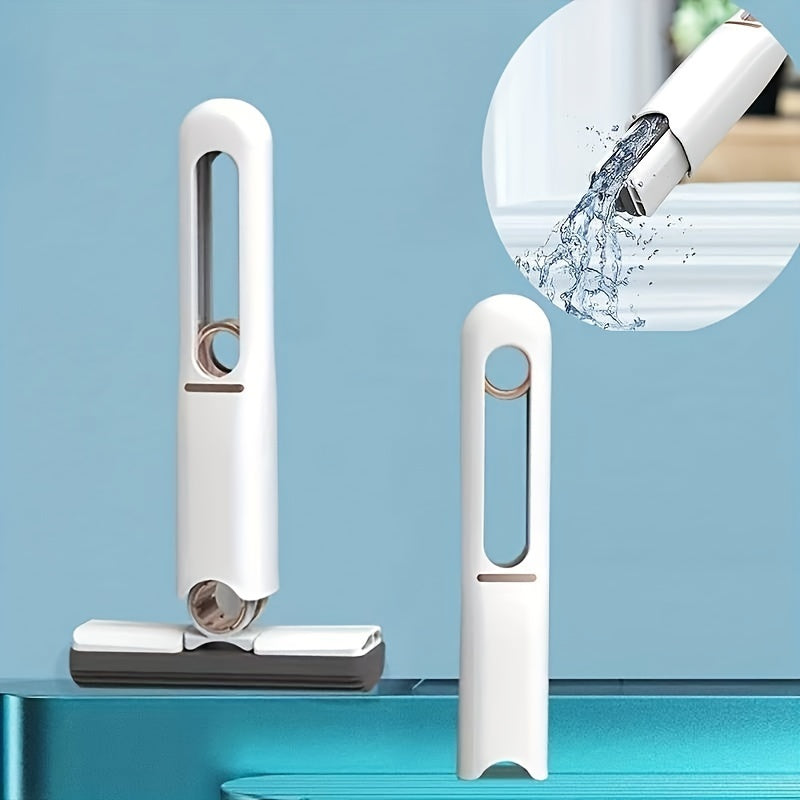 Portable Self-NSqueeze Mini Mop, Lazy Hand Wash-Free Strong Absorbent Mop Multifunction Cleaning Tools