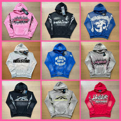 American Men's fashion hooded loose hoodie street casual coat