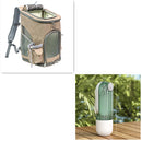 2 In 1 Pet Water Cup Segment Design Green Dog Walking Portable Drinking Cup