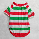 Cross-border letter striped Christmas parent-child  clothes pajamas