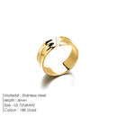 eManco irregular concave and convex ring for men features a niche design with a simple hollowed-out with opening