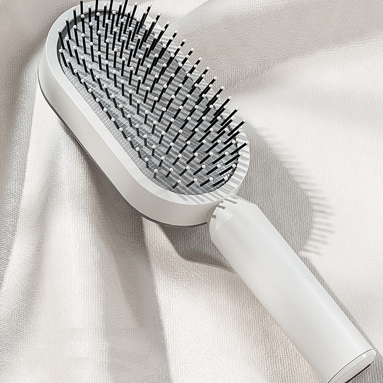 Self Cleaning Hair Brush For Women One-key Cleaning Hair Loss Airbag Hairbrush