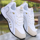 Fashion Colorblock Lace-up Sneakers Men Breathable Low-top Running Walking Sports Shoes