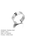 eManco irregular concave and convex ring for men features a niche design with a simple hollowed-out with opening