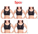 Plus Size Women Bra Ladies Cotton Quake-Proof Underwear Sleep Tops No Buckles No Wire Lingerie With Removable Padded