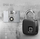 Fingerprint smart padlock anti-theft door lock outdoor door padlock luggage lock
