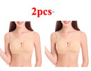 Plus Size Women Bra Ladies Cotton Quake-Proof Underwear Sleep Tops No Buckles No Wire Lingerie With Removable Padded