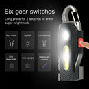 Multifunctional Charging Emergency Keychain Work COB High Bright Outdoor LED Light