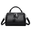 Genuine leather women's bag, Boston bag, commuter handbag, top layer cowhide crossbody bag