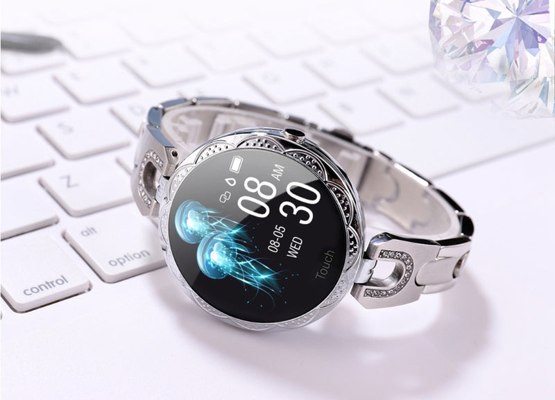 Fashion Women's Smart Waterproof Wearable Device Heart Rate Monitor Sports Watch