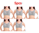 Plus Size Women Bra Ladies Cotton Quake-Proof Underwear Sleep Tops No Buckles No Wire Lingerie With Removable Padded