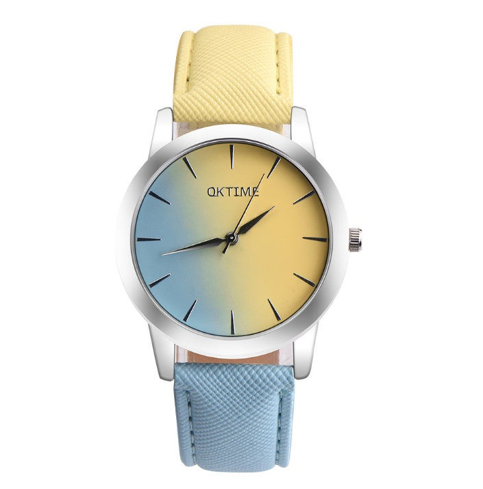 Fashion Casual Retro Rainbow Design Women Analog Quartz Wrist watches