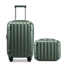 Vertical Pattern Two-piece Set 20 Inch Expandable With 14 Inch Suitcase