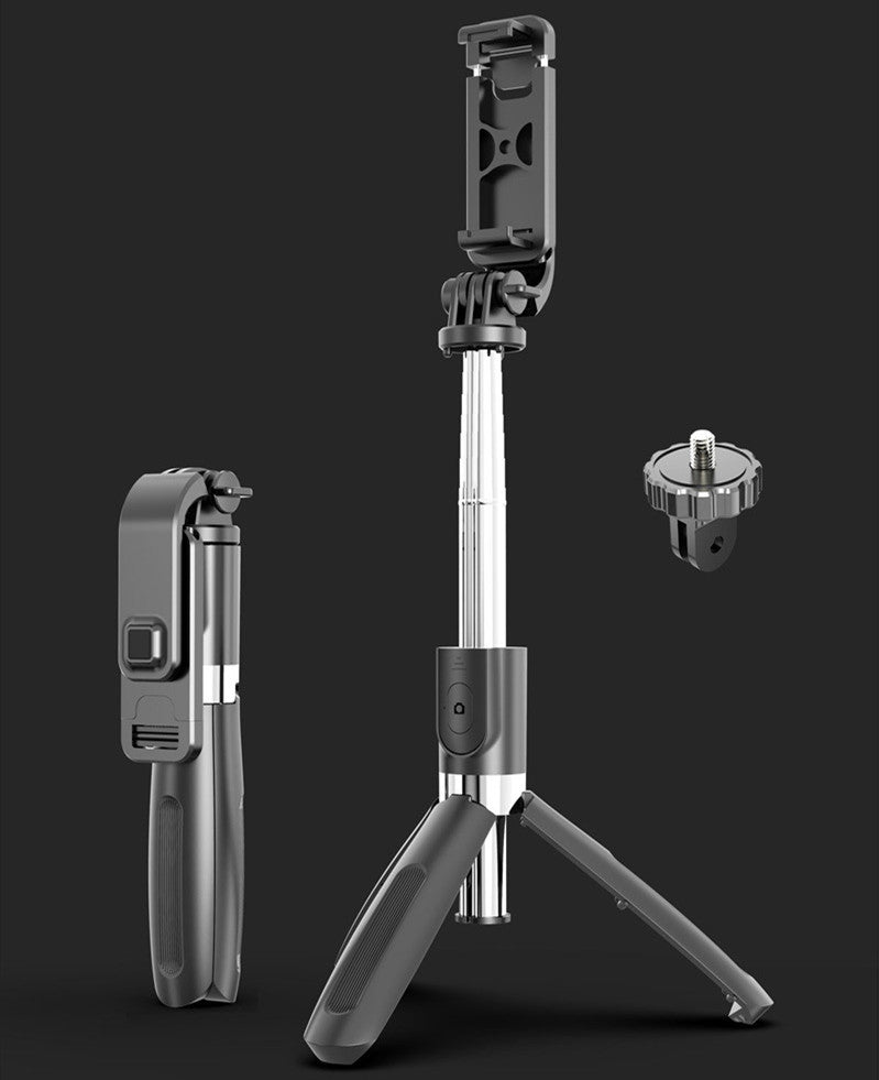Tripod Selfie Universal Mobile Stick Live Triangle Bracket Compatible with Apple,