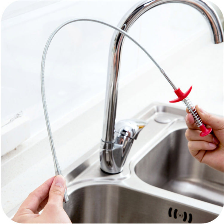 60CM Sewer Dredger Spring Pipe Dredging Tool Drain Clog Remover Cleaning Tools