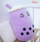 Cute Fruit Drink Plush Stuffed Soft Strawberry Milk Tea Plush Boba Tea Cup Toy Bubble Tea Pillow Cushion