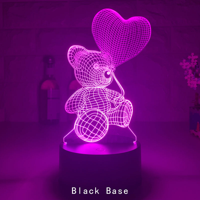 3D Lamp Acrylic USB LED Night Lights Neon Sign Lamp Decorations