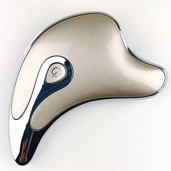 Gua Sha Scraper Facial Lifting Slimming LED Light Microcurrent Skin Massager