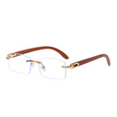 Jett frameless metal hinged wood grain mirror legs outdoor sun protection sunglasses