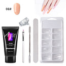 Painless Extension Nail Art Without Paper Holder Quick Model Painless Crystal Gel Set