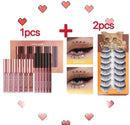 12 Pcs Set 6 Matte Lipstick 6 Lip Liner Pens Waterproof Long Lasting Matte Lipstick
