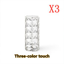 Nordic Crystal USB Table Lamps Touch Dimming Atmosphere Diamond Night Ligh