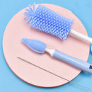 Baby Silicone Baby Bottle Brush Straw Scrubbing Cleaning