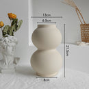 Simplicity Ceramic Vase Flower Arrangement Deration Ornament Display Art Vases