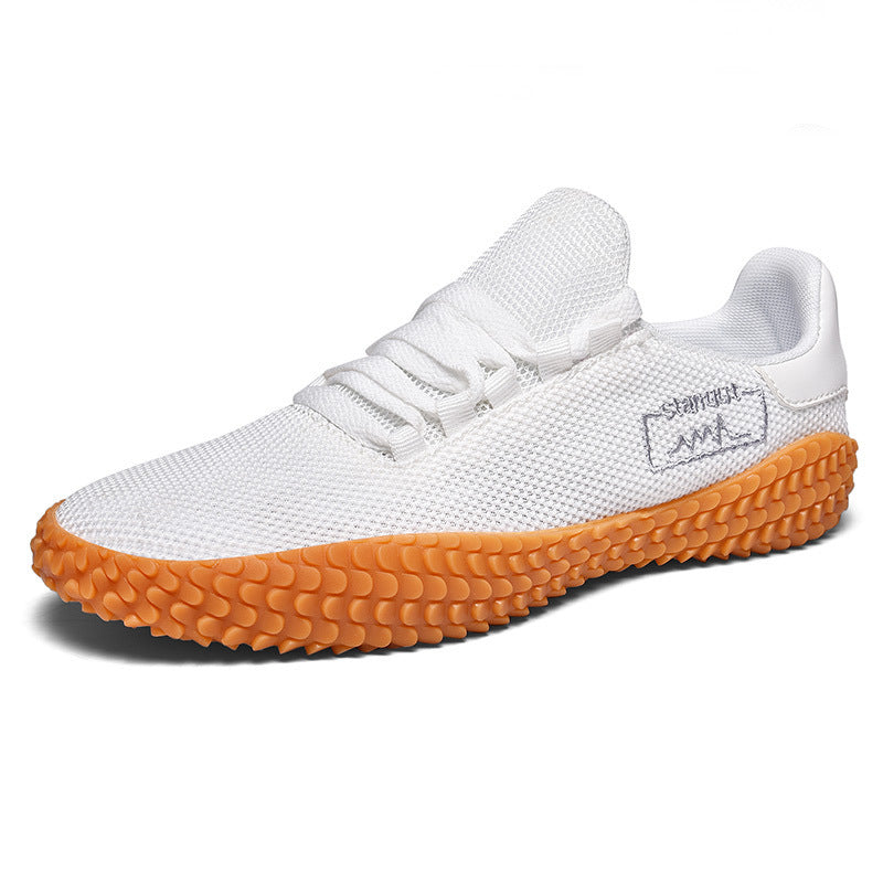 Spring Summer Flying Woven Casual Men's Shoes Breathable Sneakers