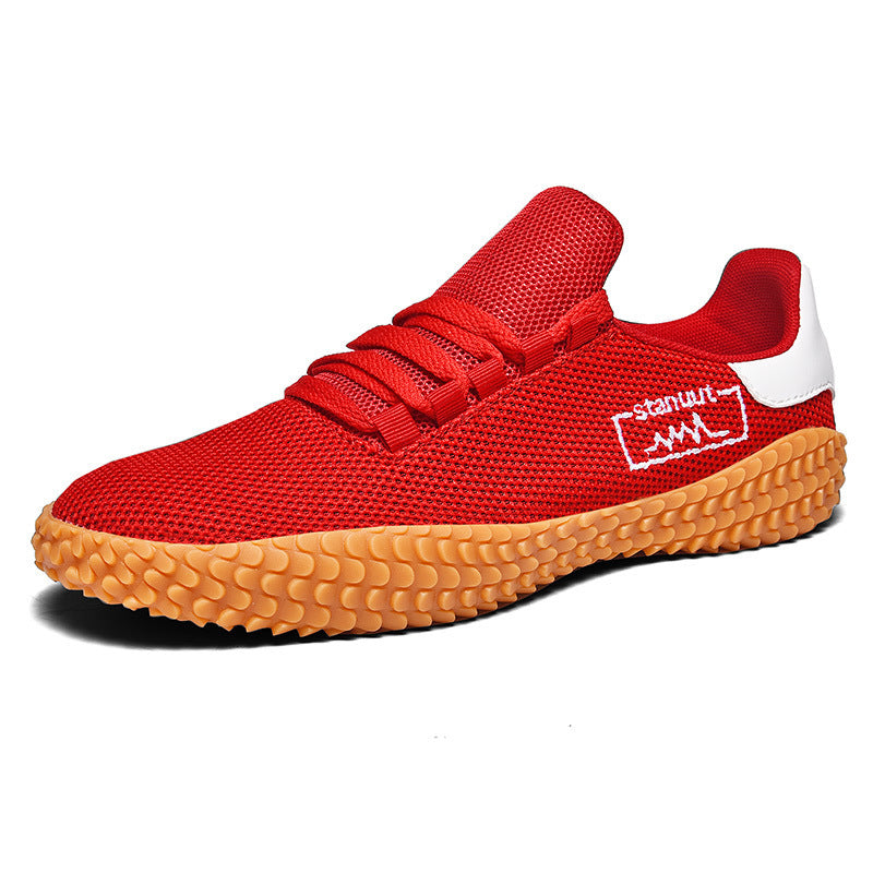 Spring Summer Flying Woven Casual Men's Shoes Breathable Sneakers