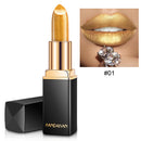 Shiny Metallic Pearlescent Color Temperature Change Lipstick