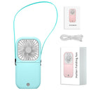 Hands-free Neck-Fan Band Hands-Free Hanging USB Rechargeable Dual Cooling Fan