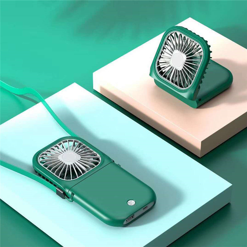 Hands-free Neck-Fan Band Hands-Free Hanging USB Rechargeable Dual Cooling Fan