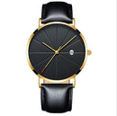 Simple calendar male creative waterproof quartz watch