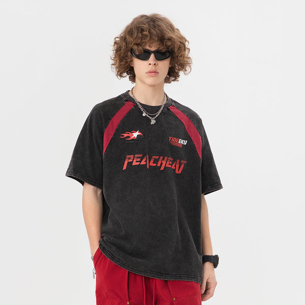 FIRE STAR - Oversized Print T-Shirt